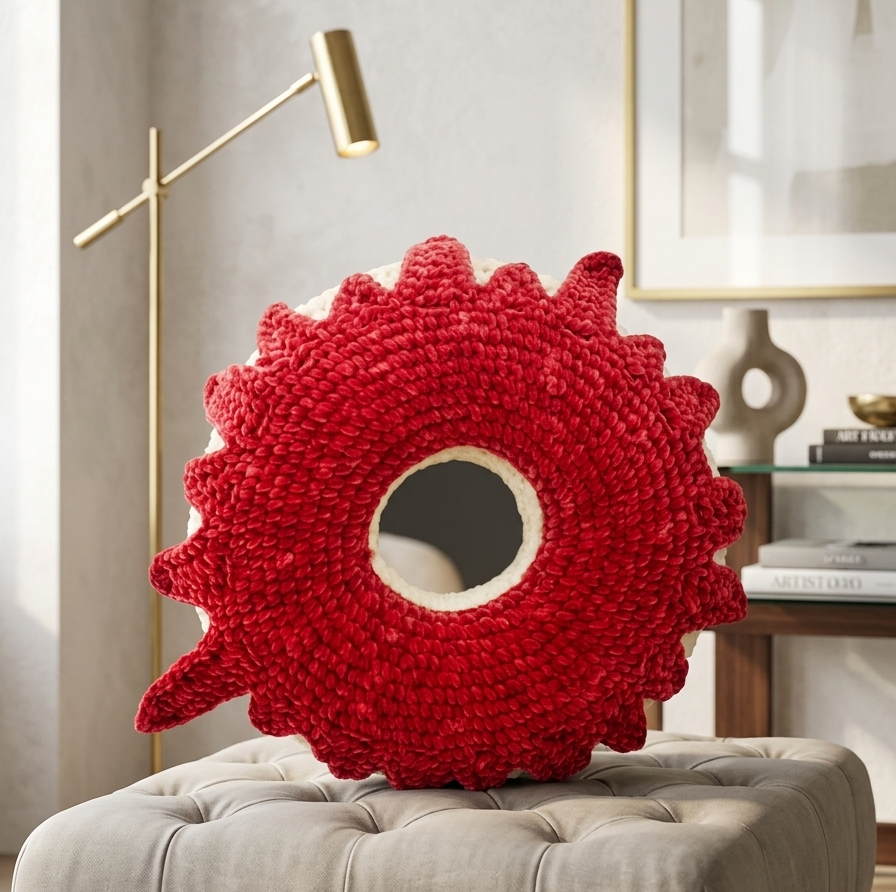 Crochet Donut Pillow